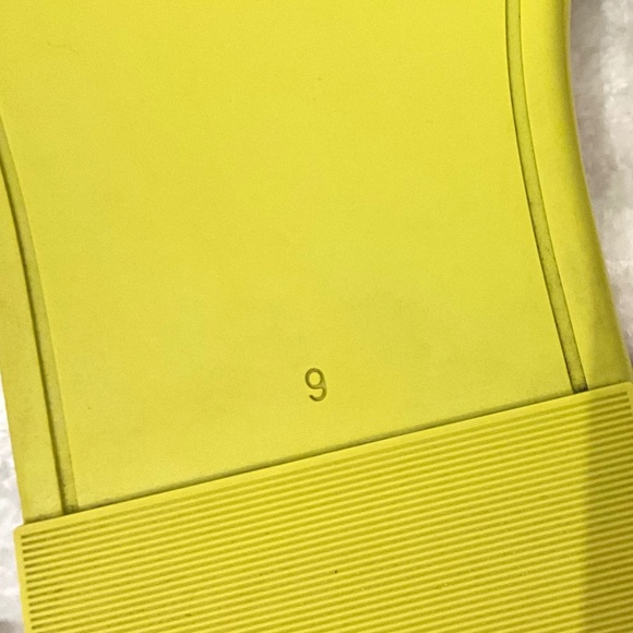 Tory Burch double -T leather sport slide sandals in lime color Size 9M - Picture 9 of 16